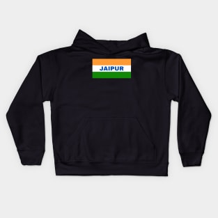 Jaipur City in Indian Flag Colors Kids Hoodie